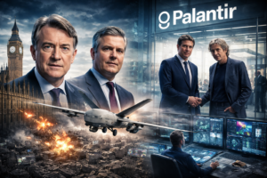 The Operating System of Empire: How the UK Embraced Palantir’s Gaza-Tested Tech 1 The Operating System of Empire: How the UK Embraced Palantir’s Gaza-Tested Tech