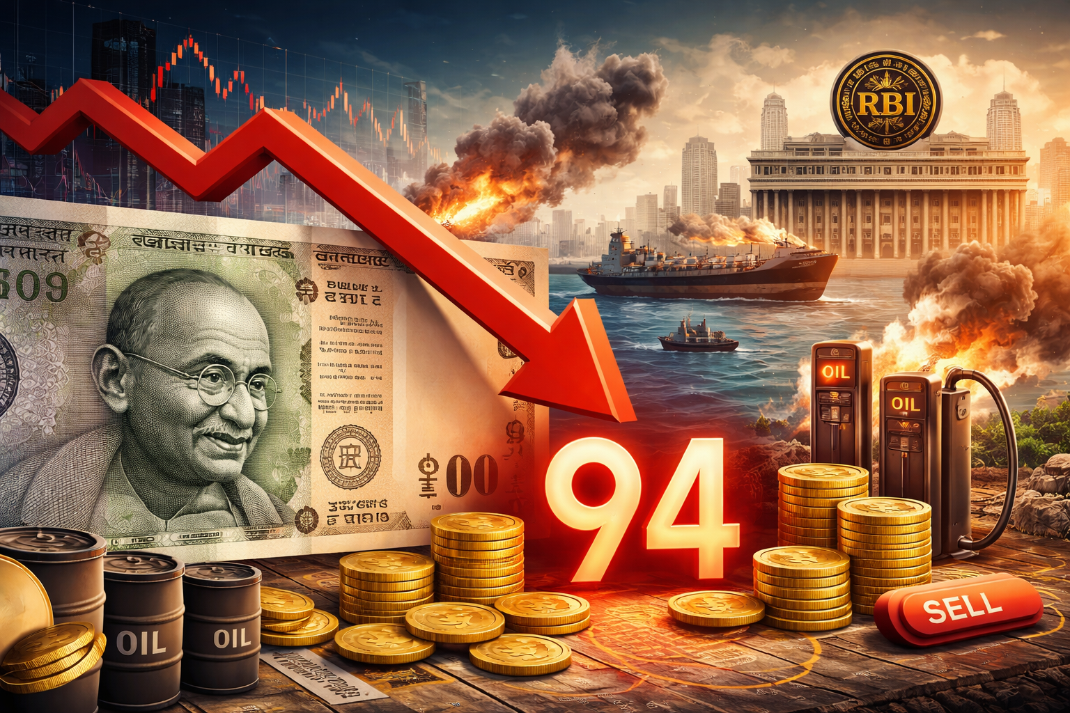 The Rupee’s 94 Conundrum: How Geopolitics, Oil, and a $100 Billion Bet Are Reshaping India’s Economy
