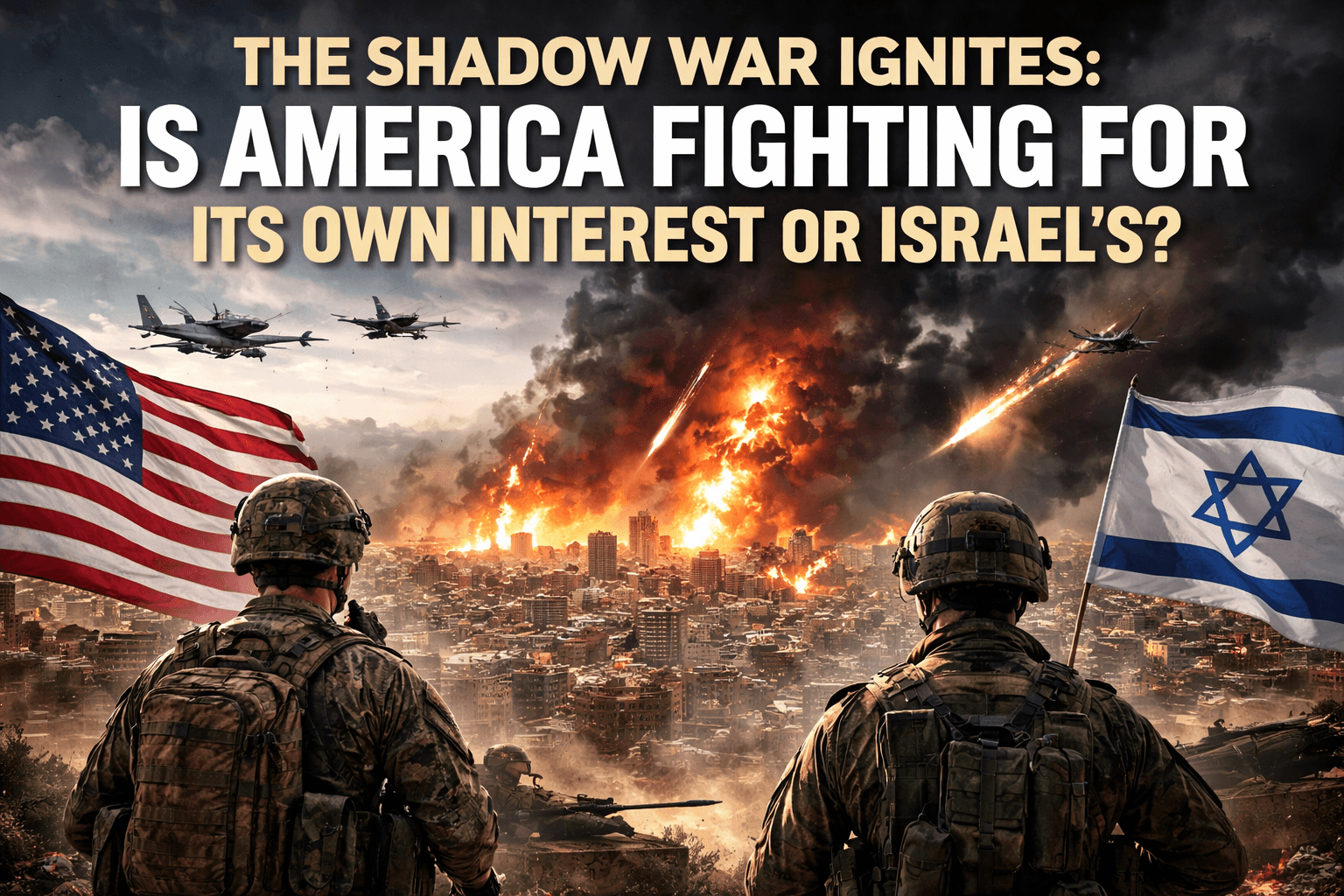 The Shadow War Ignites: Is America Fighting for Its Own Interest or Israel's? 