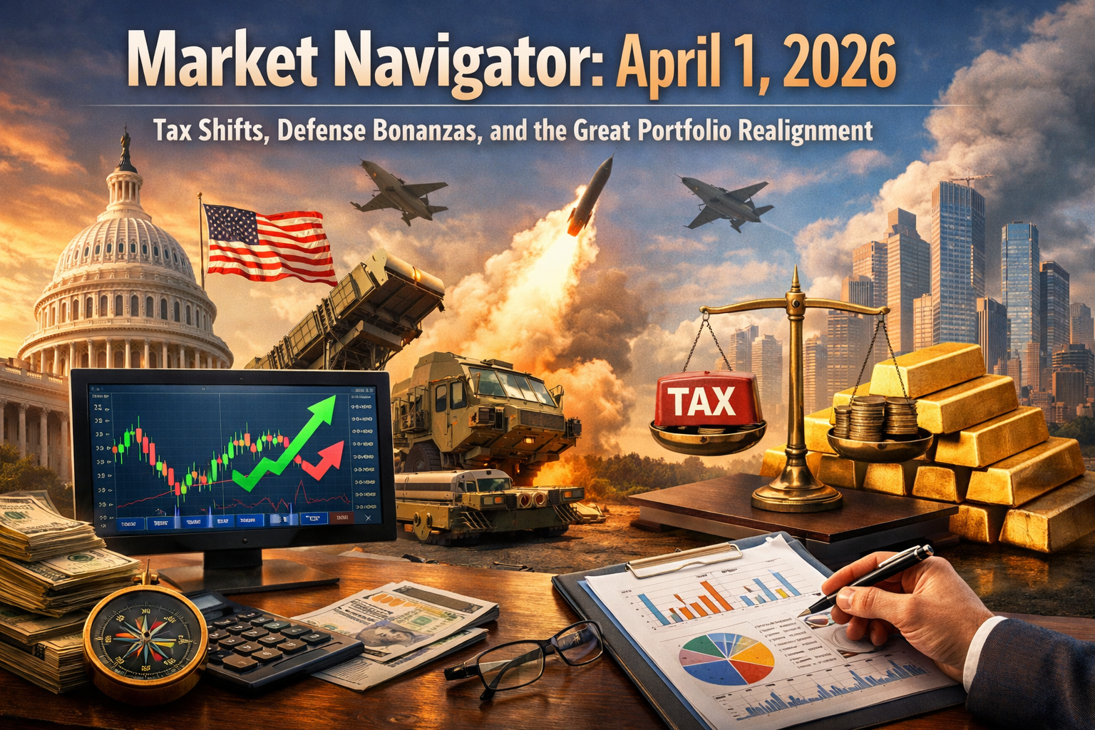 Market Navigator: April 1, 2026 – Tax Shifts, Defense Bonanzas, and the Great Portfolio Realignment 
